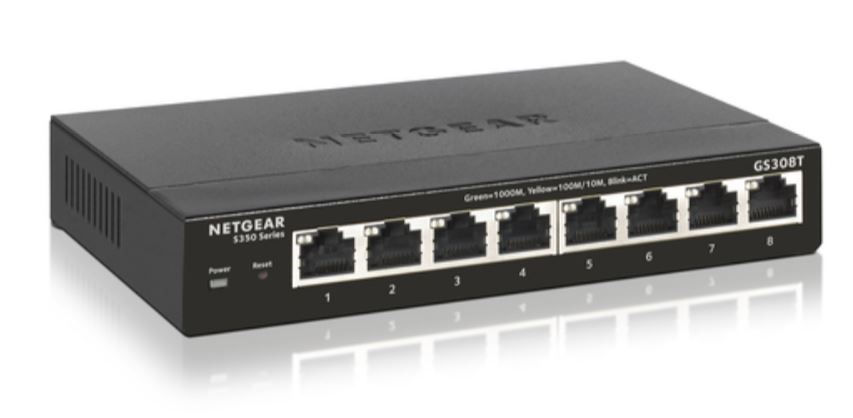NETGEAR GS308T Managed L2 Gigabit Ethernet (10/100/1000) Black