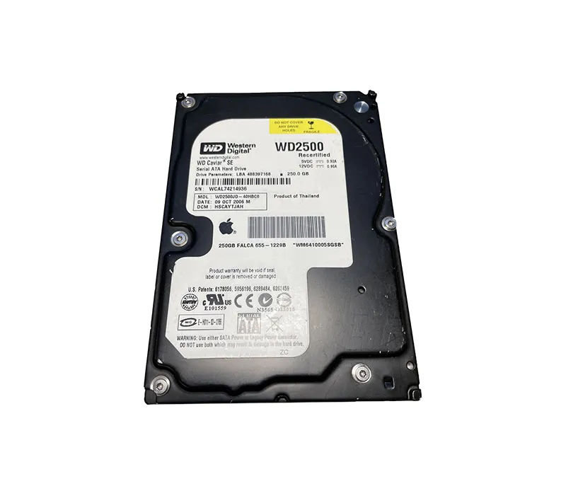 655-1229B - Apple 250GB 7200RPM SATA 1.5Gb/s 3.5-in Hard Drive