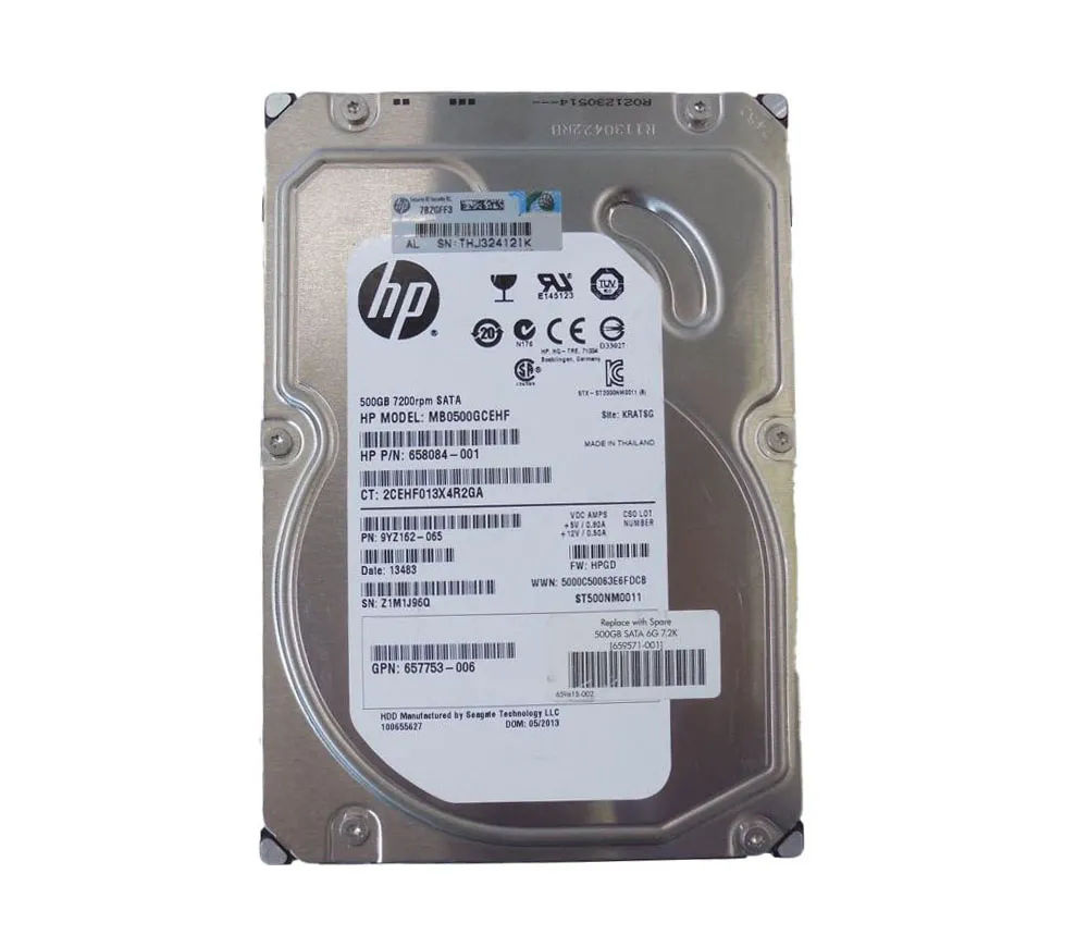 HPE 657753-006 500GB 7200RPM SATA Midline HDD