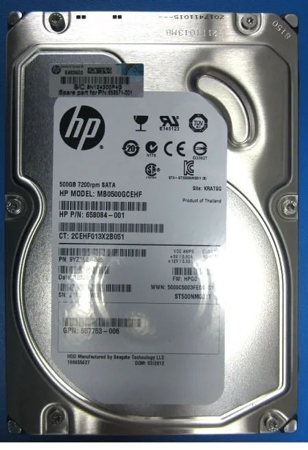 658071-S21 - HPE 500GB 7200RPM SATA 3.5-Inch Hard Drive