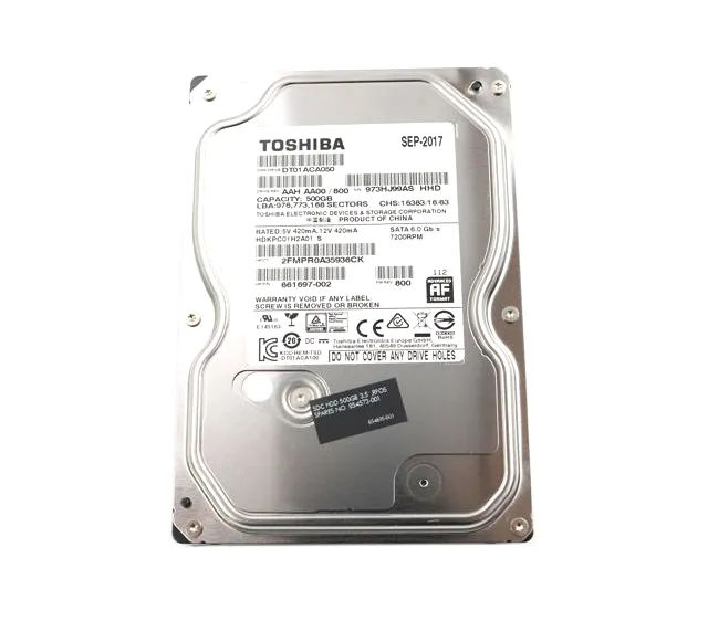 661697-002 - HP 500GB 7200RPM SATA 6Gb/s 3.5-in Hard Drive