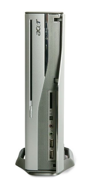 Acer Aspire L100 AMD Athlon 3800+ 1 GB DDR2-SDRAM 160 GB NVIDIA GeForce 6150 Windows XP Media Center Edition SFF PC