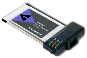 Linksys EtherFast® 10/100 Integrated PC Card 100 Mbit/s
