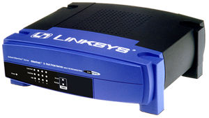 Linksys EtherFast Switched 2-Port print server