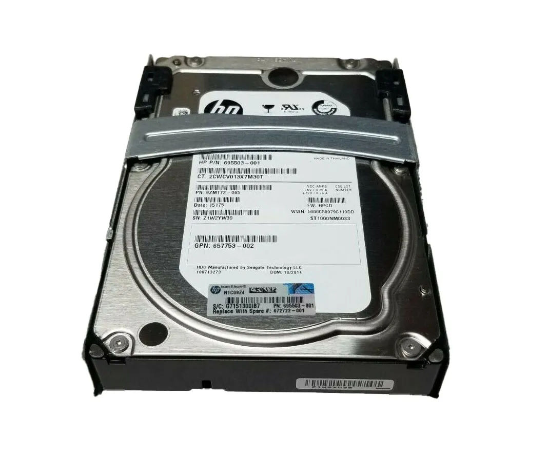 672722-001 - HP 1TB SATA 7200RPM 3.5-inch Hard Drive