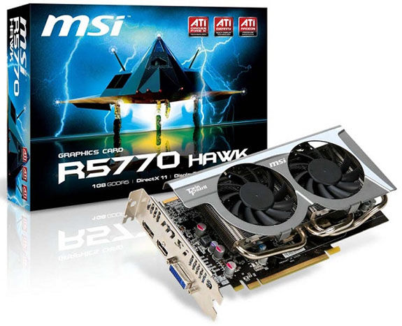 MSI Radeon HD 5770 HAWK AMD 1 GB GDDR5