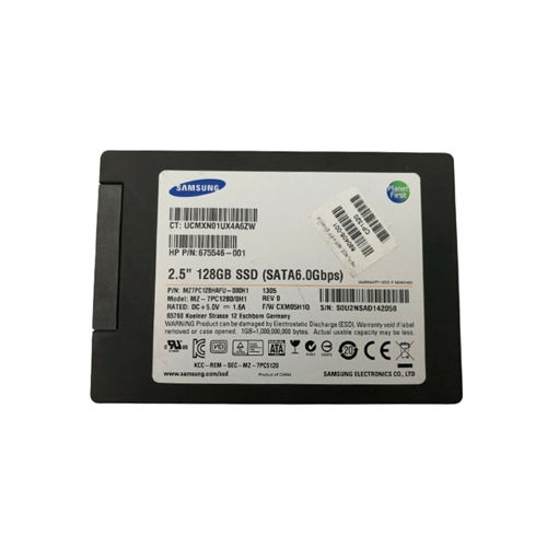 HP 675546-001 MZ7PC128HAFU-000H1 128GB 2.5-inch SATA SSD