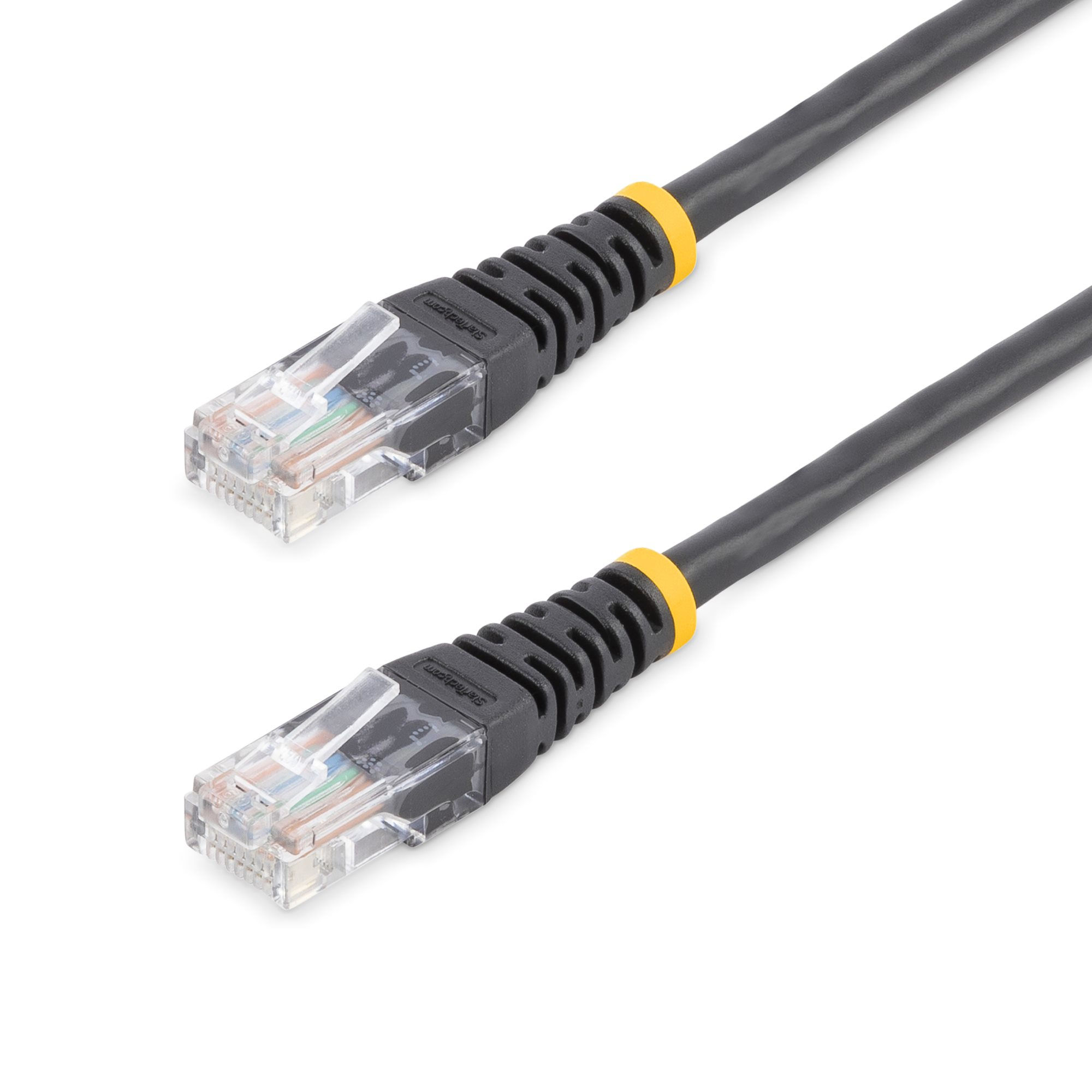 StarTech.com 25 ft Cat5e Black Molded RJ45 UTP Cat 5e Patch Cable - 25ft Patch Cord