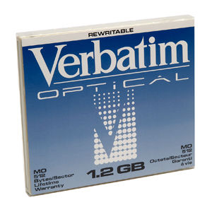 Verbatim 1.2 Gb 2x RW 5.25" MO Disk Magneto optical disk