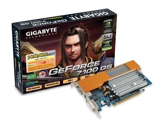 GIGABYTE 7100GS 128MB DDRII DVI SLI NVIDIA GDDR2