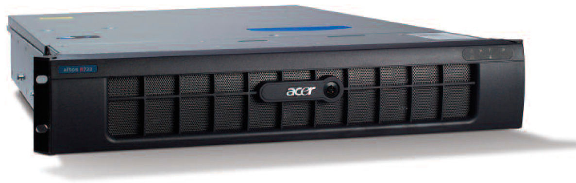 Acer Altos R720 server Rack (2U) Intel® Xeon® 5000 Sequence E5420 2.5 GHz 2 GB DDR2-SDRAM 750 W