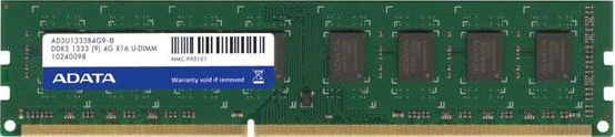 ADATA 2GB DDR3 DIMM memory module 1 x 2 GB 240-pin DIMM