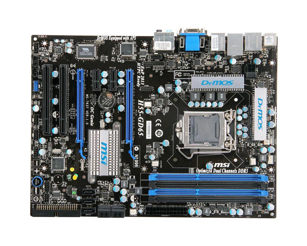 MSI H55-GD65-WIFI motherboard LGA 1156 (Socket H) ATX
