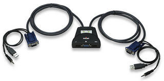Intellinet Mini Switch KVM switch Black