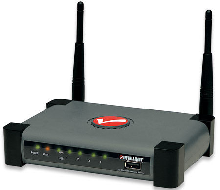 Intellinet 524681 wireless router Fast Ethernet Grey