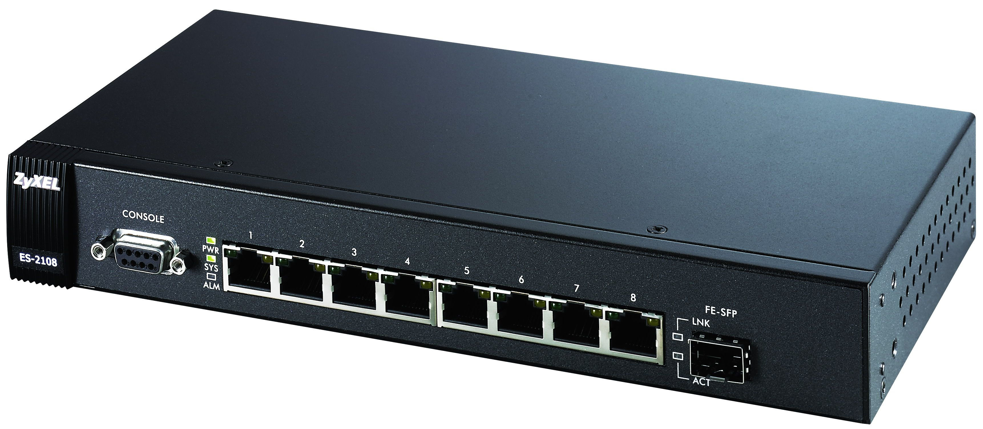 Zyxel ES-2108-F 8-Port Managed Layer-2 Fast Ethernet Switch L2