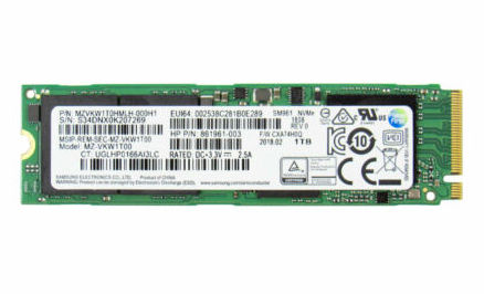 HP 861961-003 internal solid state drive 1 TB M.2 PCI Express 3.0 NVMe MLC