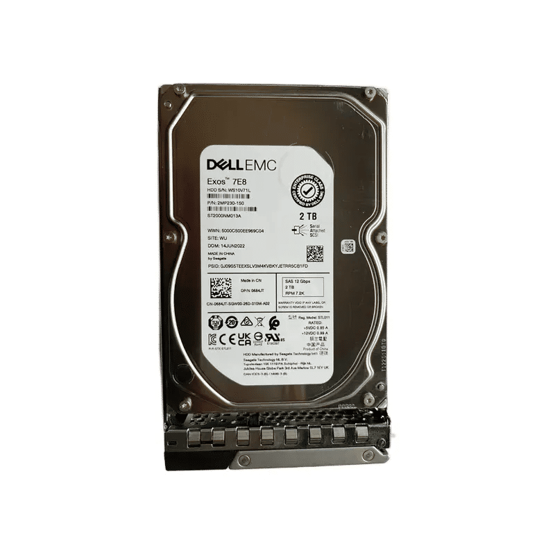684JT - Dell 2TB 7200RPM SAS 12Gb/s 3.5-Inch Hard Drive