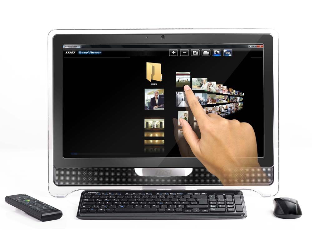 MSI AE2280-036NL All-in-One PC/workstation Intel® Core™ i3 i3-540 54.6 cm (21.5") 1920 x 1080 pixels Touchscreen 4 GB DDR3-SDRAM 640 GB AMD Mobility Radeon HD 5430 Windows 7 Home Premium Black