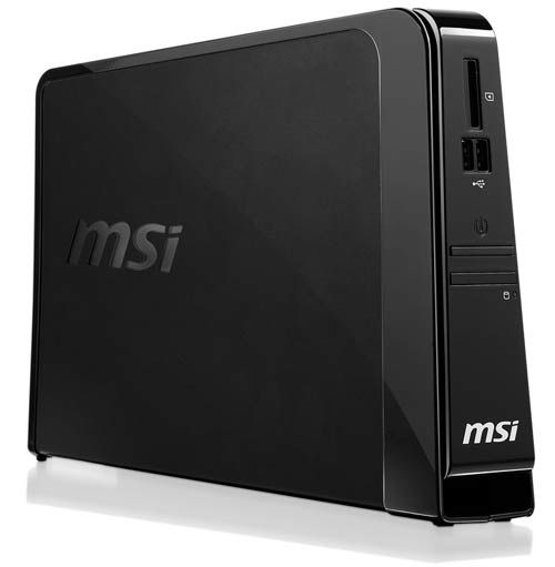 MSI Wind Box DE220 Intel Atom® D510 2 GB DDR2-SDRAM 320 GB AMD Radeon HD 4330 Linux Small Desktop PC Black