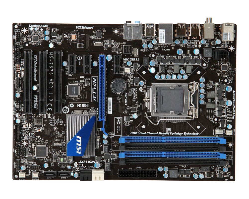 MSI P67A-C43 LGA 1155 (Socket H2) ATX