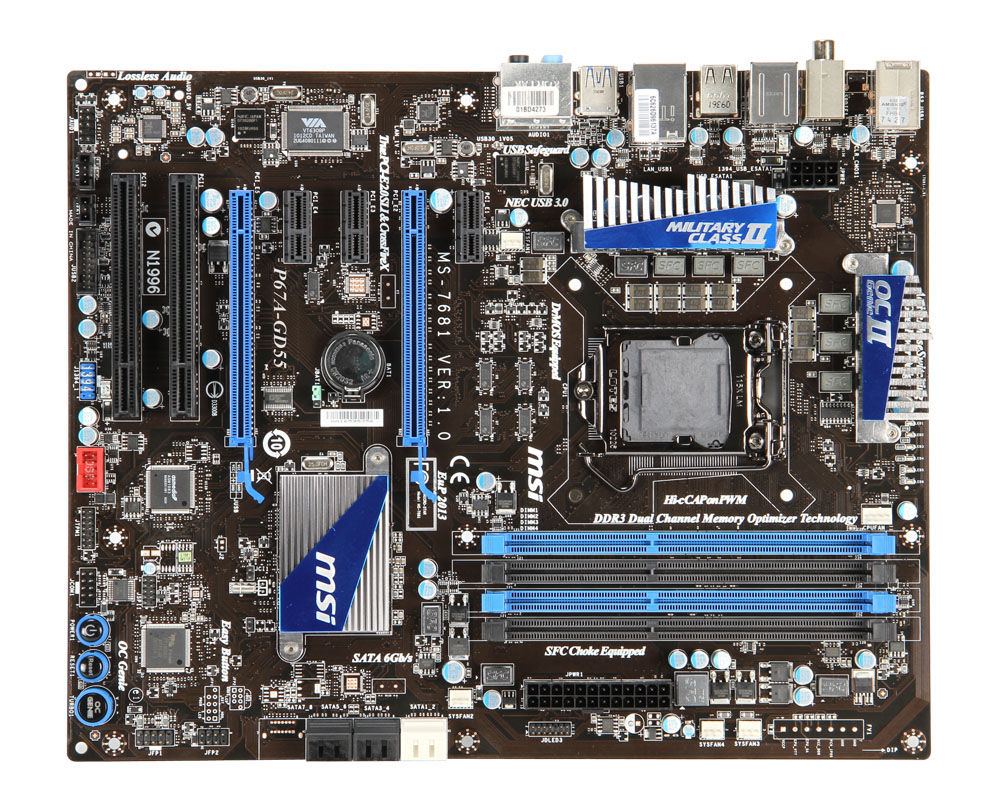 MSI P67A-GD55 LGA 1155 (Socket H2) ATX