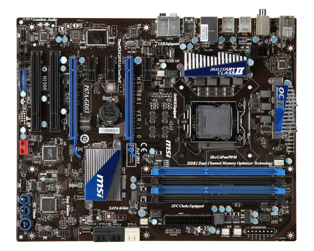 MSI P67A-GD53 LGA 1155 (Socket H2) ATX