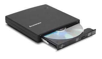 Lenovo USB 2.0 Super Multi-Burner Drive with LightScribe optical disc drive Black