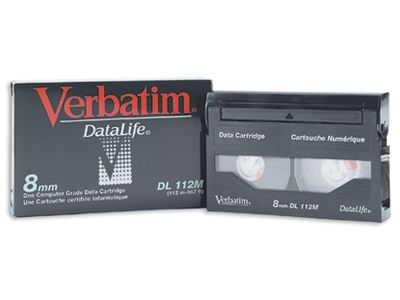 Verbatim 8mm/112m DataLife (2.5/5GB) Data Cartridge Blank data tape Tape Cartridge
