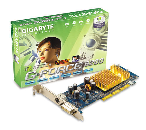 GIGABYTE GeForce 6200 8X 128MB LP CARD NVIDIA GDDR