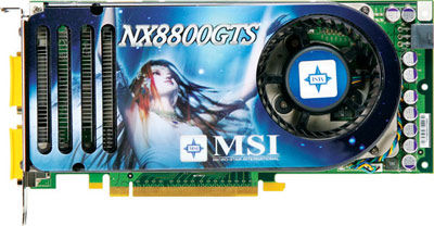 MSI NX8800GTS-T2D320E-HD graphics card GeForce 8800 GTS GDDR3