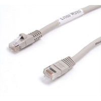 StarTech.com 10 ft Gray Snagless Category 5e (350 MHz) Crossover UTP Patch Cable networking cable Grey 3.05 m