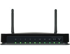 NETGEAR DGN2200M wireless router Fast Ethernet Black