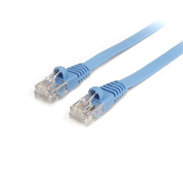 StarTech.com 3 ft Blue Flat Molded RJ45 UTP Cat 5e Patch Cable - 3ft Patch Cord