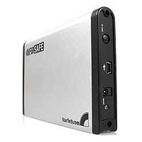 StarTech.com InfoSafe Mobile 2.5" USB 2.0 One Button IDE Hard Drive Enclosure Silver