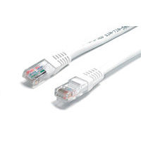 StarTech.com 20 ft White Molded Category 5e (350 MHz) UTP Patch Cable networking cable Red 6.1 m