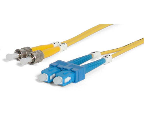 StarTech.com 1m Singlemode Duplex Fiber Cable ST-SC InfiniBand/fibre optic cable Yellow