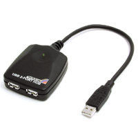 StarTech.com 2 Port USB 1.1 Mini Hub 12 Mbit/s Black