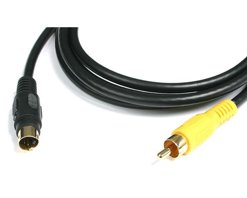 StarTech.com 6ft S-Video to Composite Video Cable 1.83 m Black