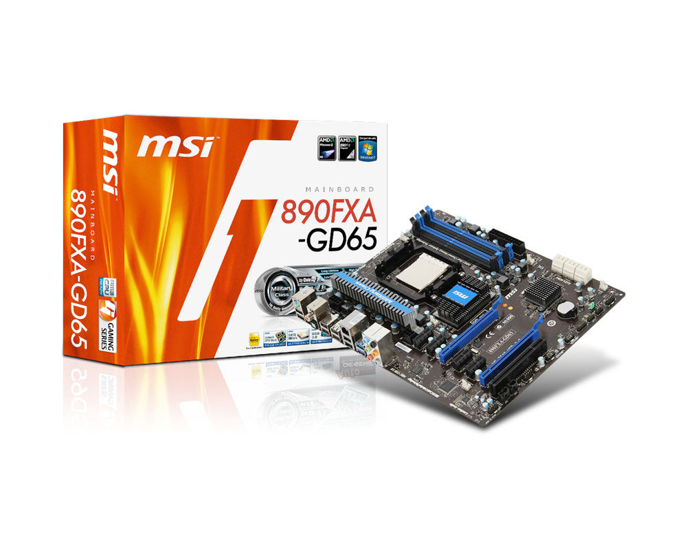MSI 890FXA-GD65 AMD 890FX Socket AM3 ATX