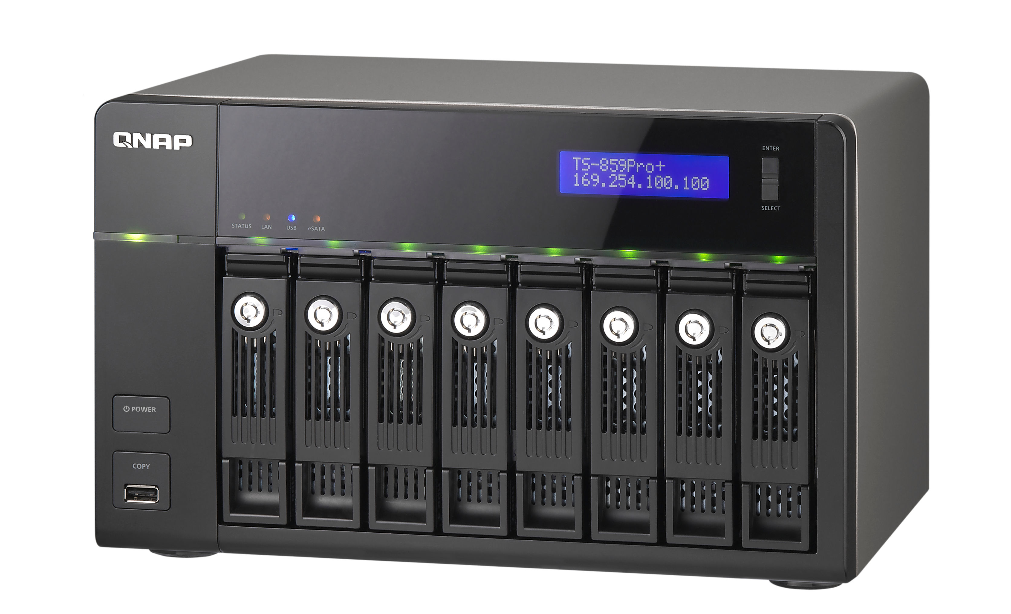 QNAP TS-859 PRO+ 16TB Tower Intel Atom® D525 1 GB