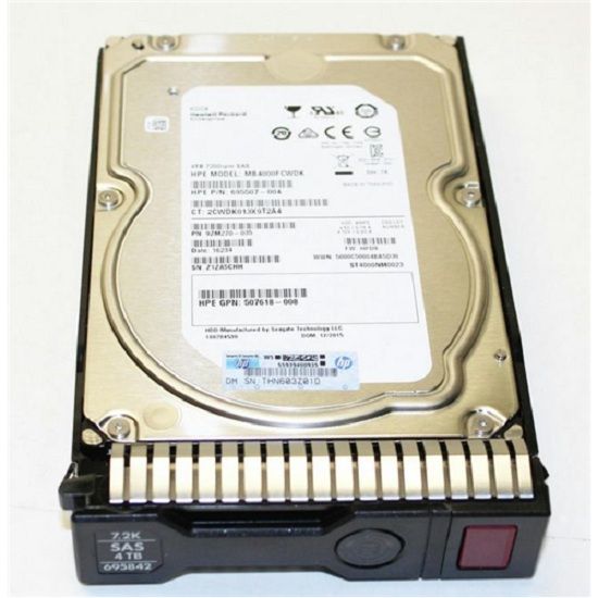 695510-B21 - HPE 4TB 7200RPM SAS 3.5-Inch Hard Drive