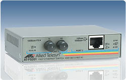 Allied Telesis 2 Port Fast Ethernet Speed/Media Converting Switch network media converter 100 Mbit/s