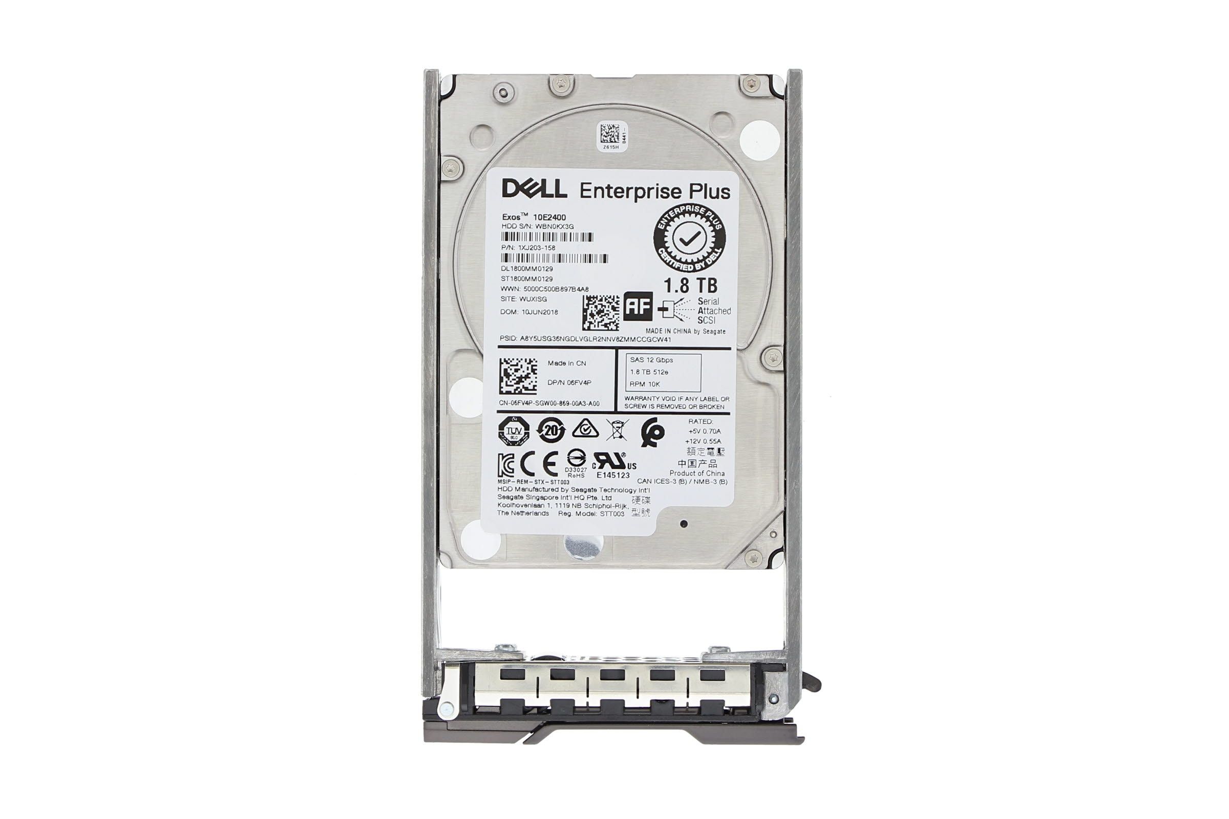6FV4P - Dell 1.8TB 10000RPM SAS 2.5-Inch Hard Drive