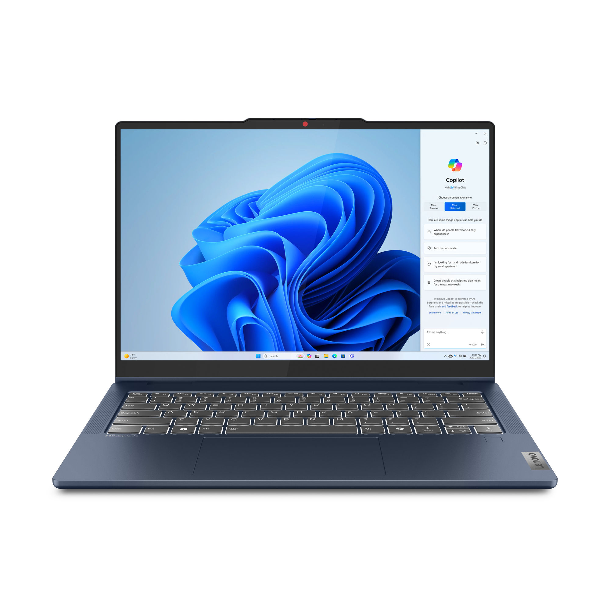 Lenovo IdeaPad 5 2-in-1 14IRU9 Intel Core 5 120U Hybrid (2-in-1) 35.6 cm (14") Touchscreen WUXGA 8 GB LPDDR5x-SDRAM 256 GB SSD Wi-Fi 6 (802.11ax) Windows 11 Home US English Blue