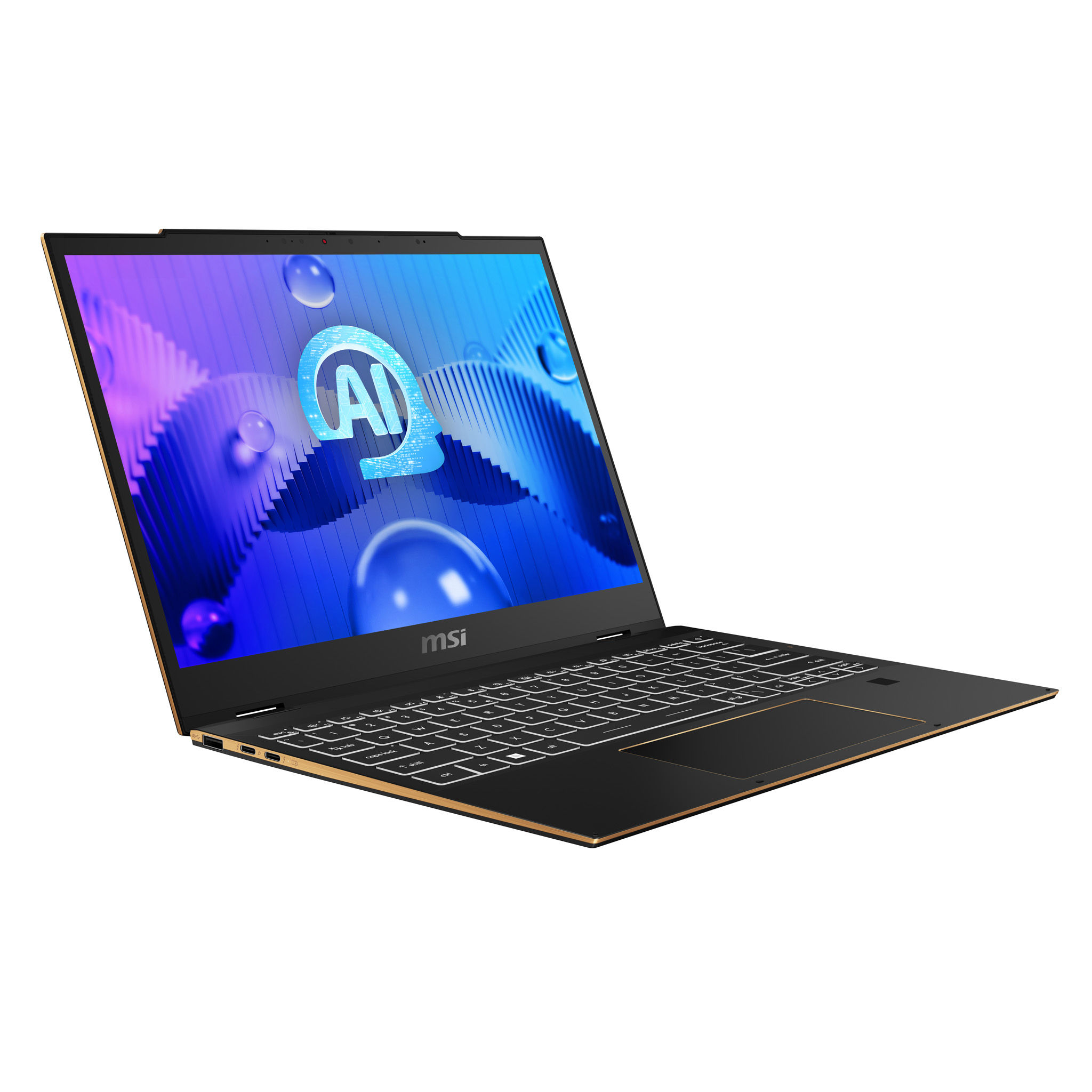 MSI Summit E13 AI EVO A1MTG-038US Intel Core Ultra 7 155H Hybrid (2-in-1) 33.8 cm (13.3") Touchscreen Full HD+ 32 GB LPDDR5-SDRAM 1 TB SSD Wi-Fi 7 (802.11be) Windows 11 Pro Black