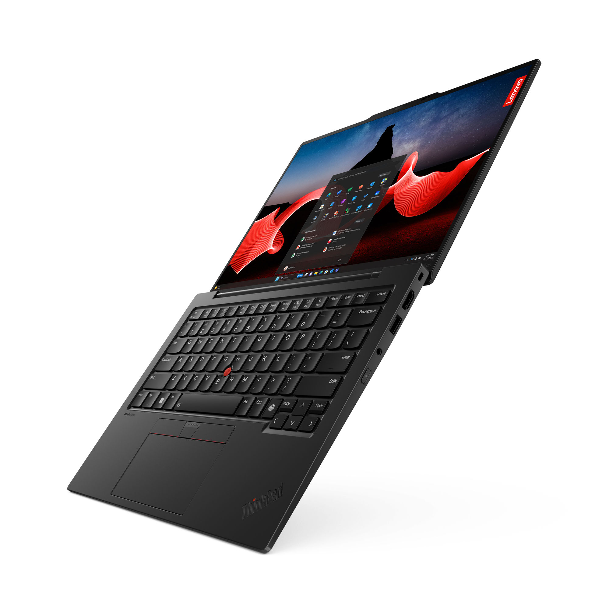 Lenovo ThinkPad X1 Carbon Gen 12 Intel Core Ultra 5 135U Laptop 35.6 cm (14") WUXGA 32 GB LPDDR5x-SDRAM 512 GB SSD Wi-Fi 6E (802.11ax) Windows 11 Pro English Black