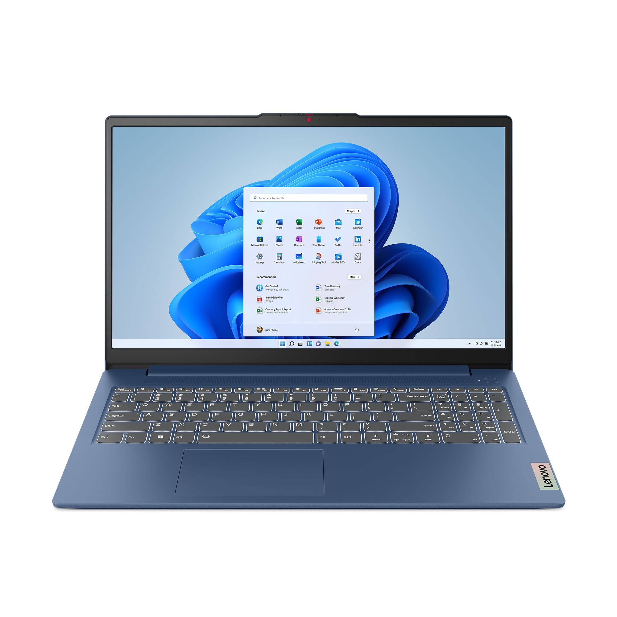 Lenovo IdeaPad Slim 3 15IAN8 Intel Core i3 N-series i3-N305 Laptop 39.6 cm (15.6") Full HD 8 GB LPDDR5-SDRAM 256 GB SSD Wi-Fi 6 (802.11ax) Windows 11 Home in S mode US English Blue