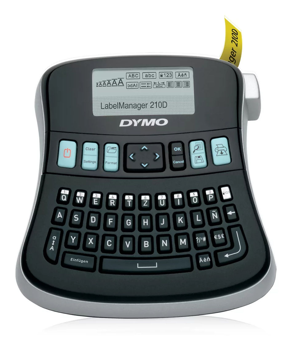 DYMO LabelManager 210D label printer Thermal transfer 12 mm/sec Wireless D1 QWERTY