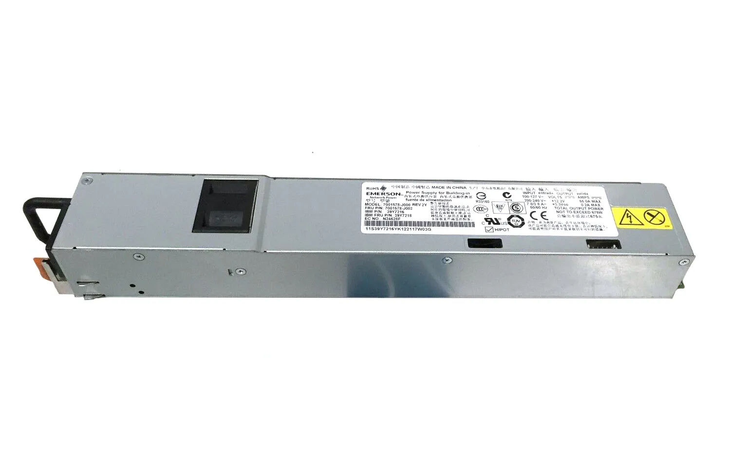 7001578-J000 - Emerson 675-Watts 200-240V 3.8A Redundant Power Supply